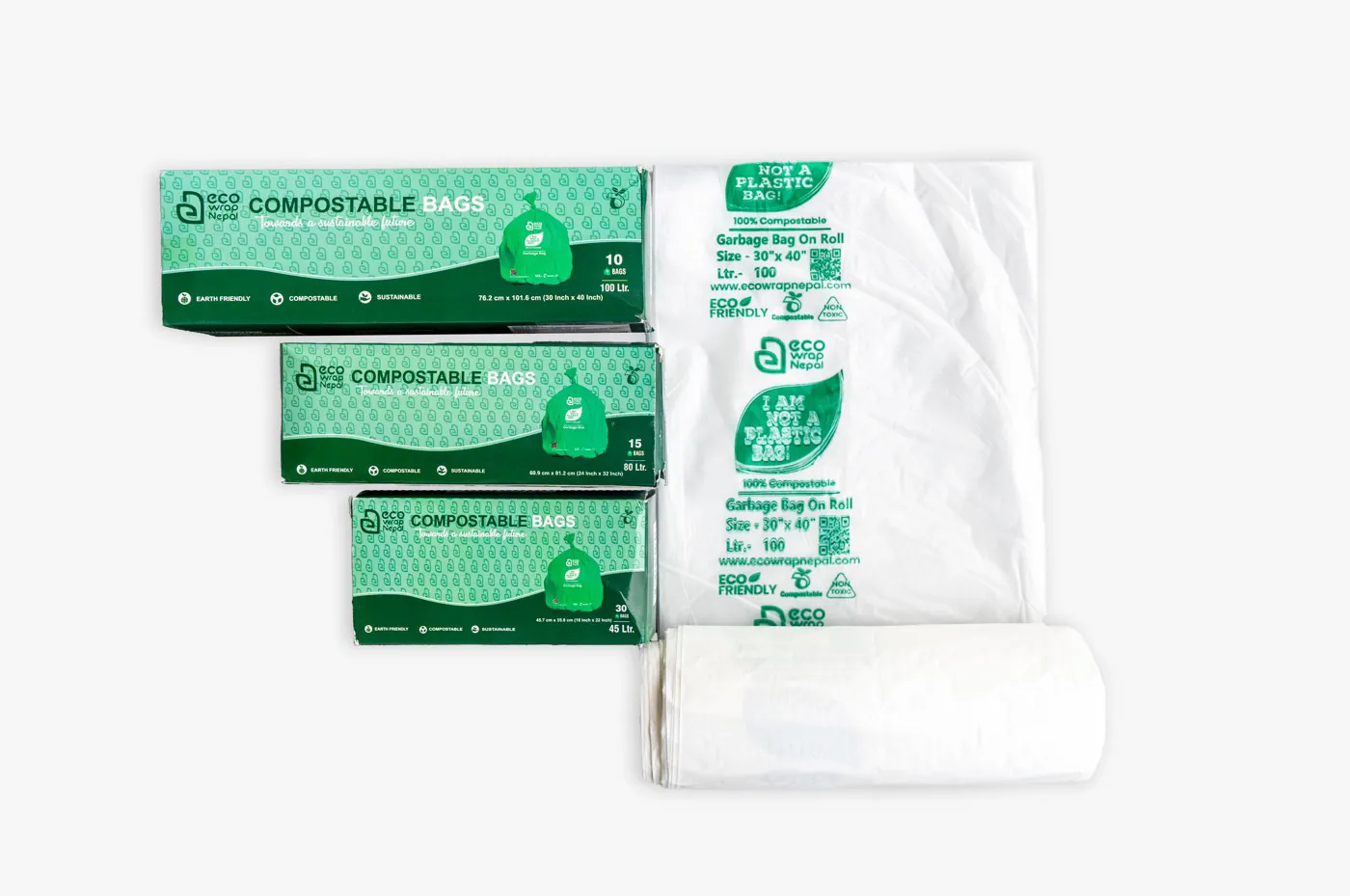 Compostable Garbage Bags on Roll